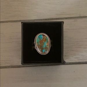 Turquoise ring and sterling silver